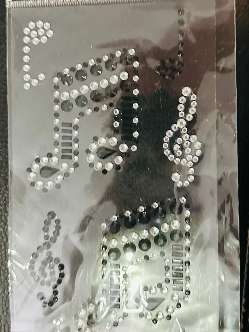 Crosses and Music Notes Gemstones Stickers- and Faith